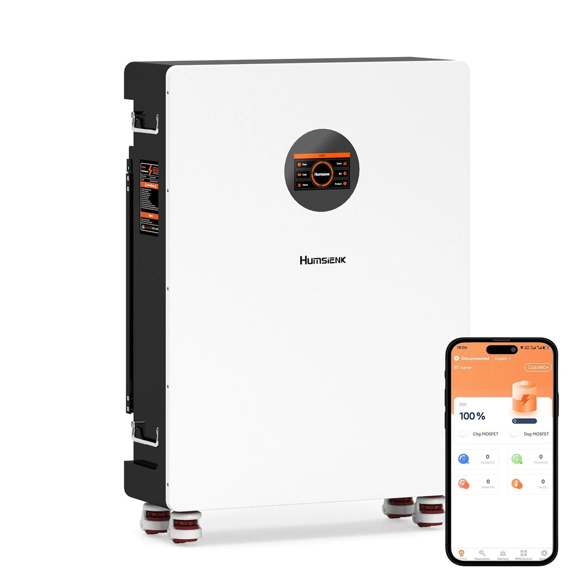 HumSienk 48V 314Ah (~16kWh) Wall/Floor LiFePO4