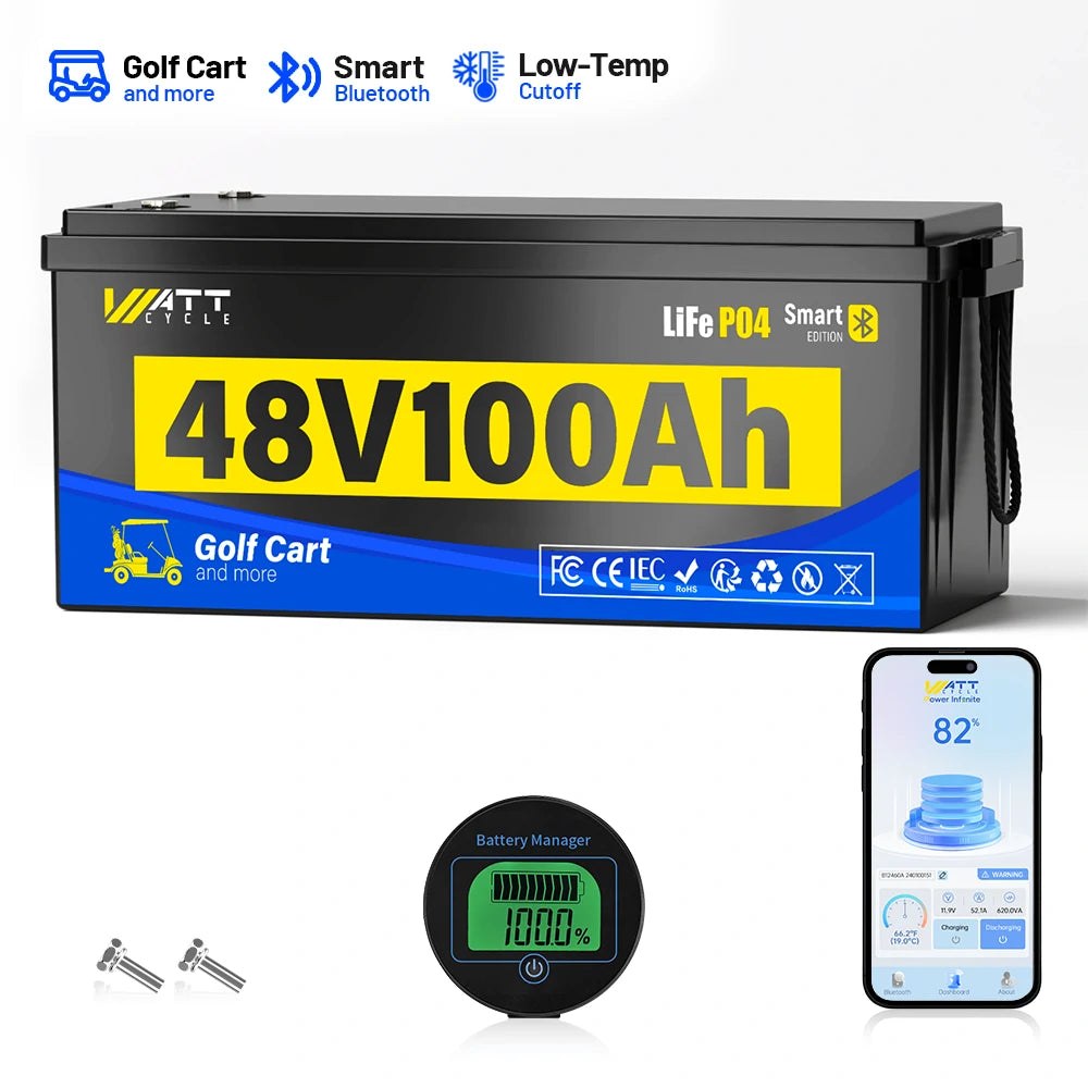 WattCycle 48V 100Ah Golf Cart LiFePO4